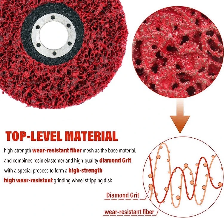 Ceramic clean strip disc with fiberglass Ceramic clean strip disc with fiberglass